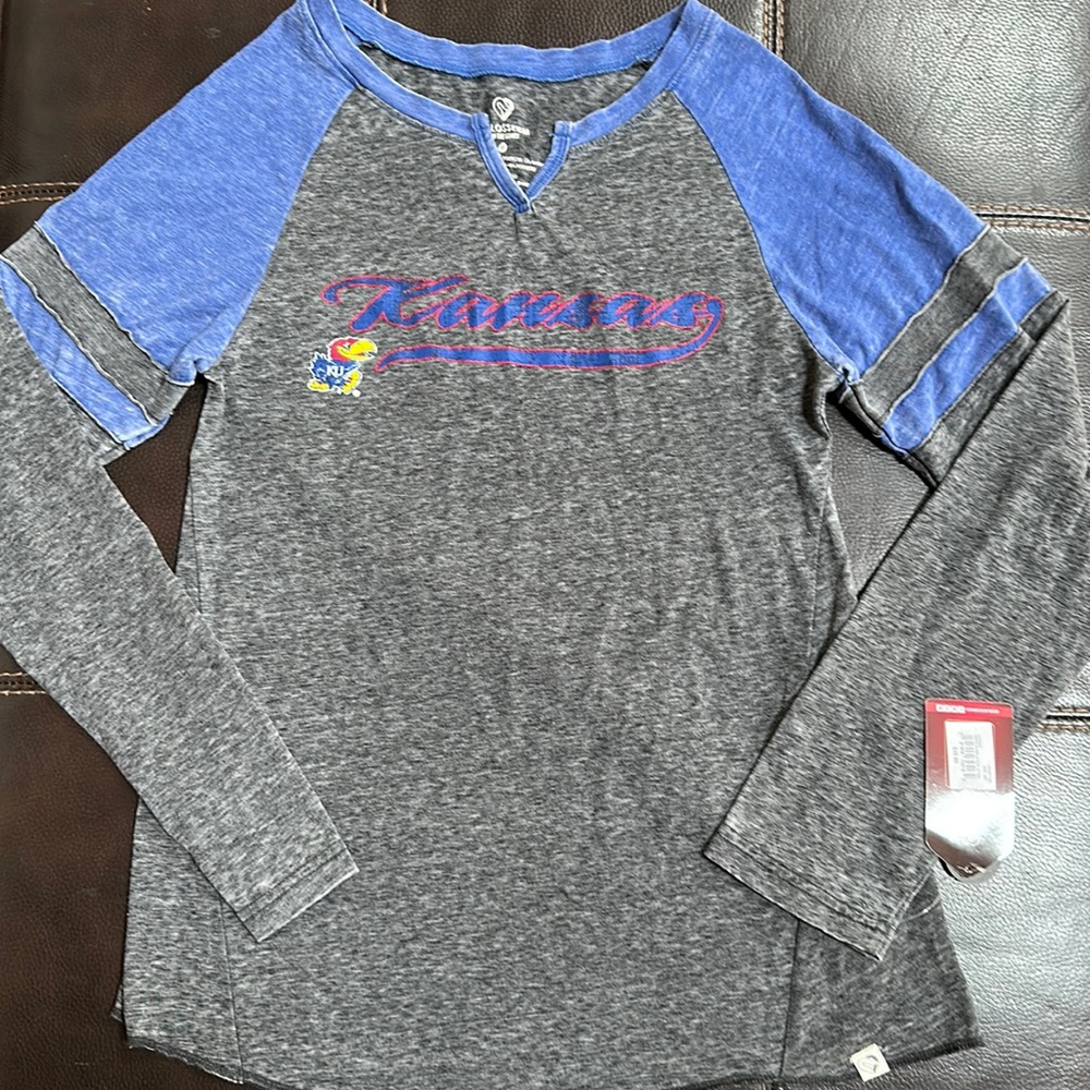 University of Kansas Jayhawks Medium womens ls  bubbilicious tee. NWT RCJH!